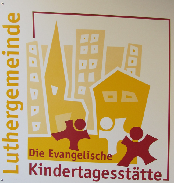 Luthergemeinde - die Evangelische Kindertagesstätte. Logo.